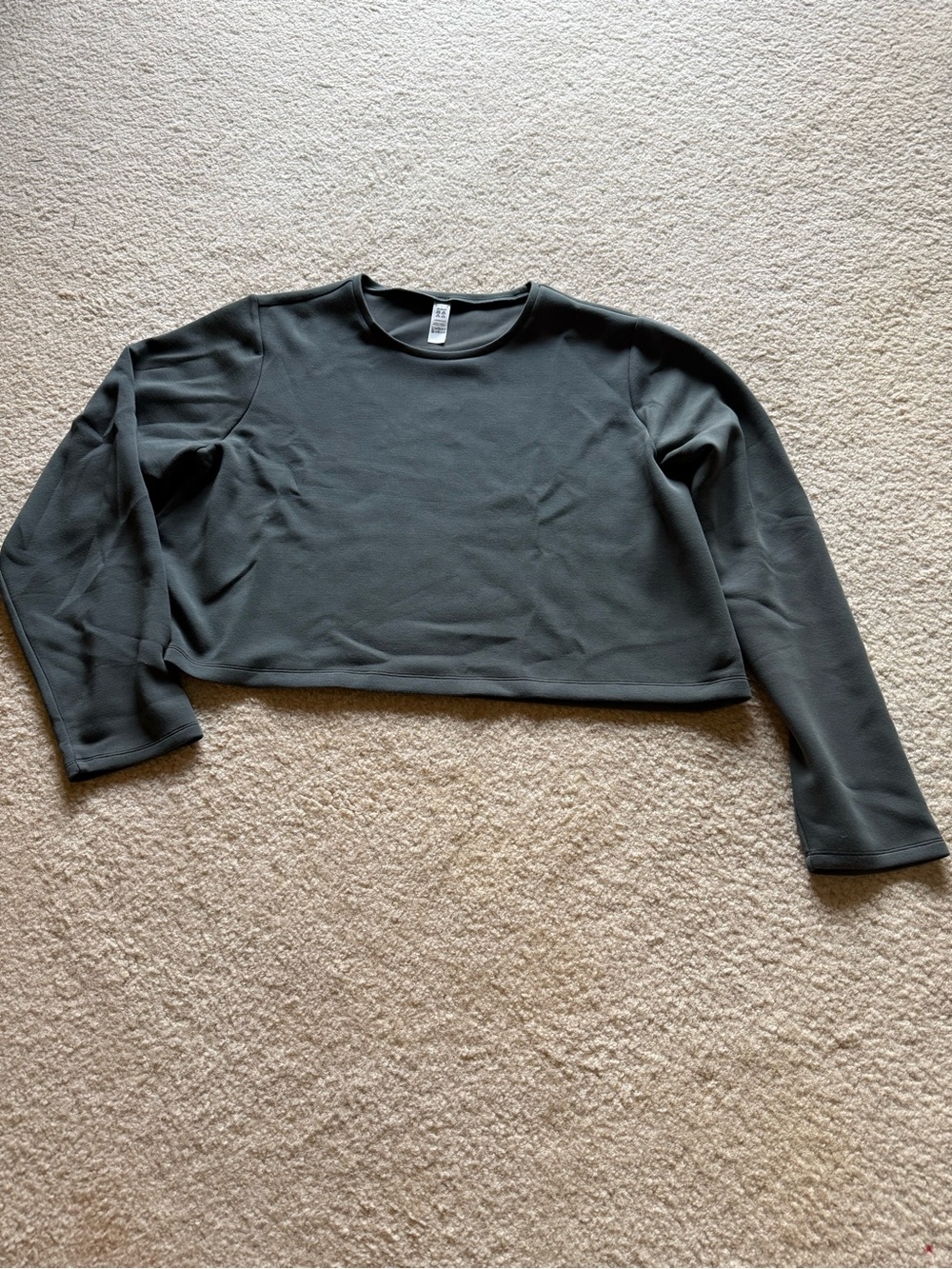 Spanx Air Essentials Long-Sleeve Slate Gray Women's Top - Picture 6 of 6